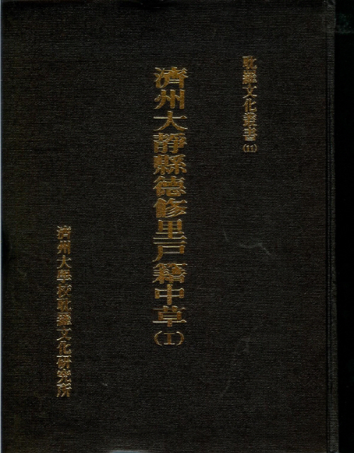(탐라문화총서11)濟州大靜縣德修里戶籍中草(Ⅰ)