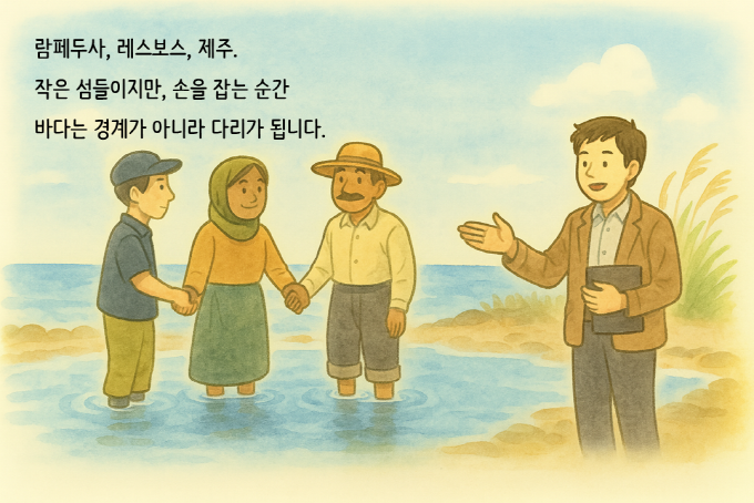 [쿰다 웹툰] 섬의 환대와 경계